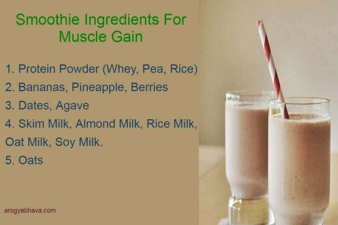 5 Smoothie Ingredients For Muscle Gain